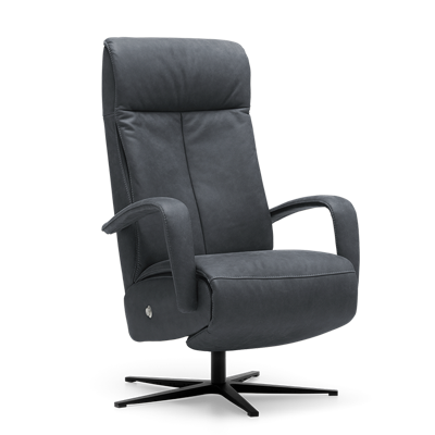 Relaxstoel S-100 Antraciet Leer Relaxstoel S-100 Antraciet Leer