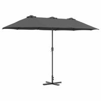 VidaXL Tuinparasol antraciet 370 x 197 x 239 cm polyester en aluminium - thumbnail