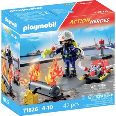 Playmobil® Action heroes 71826 brandweerman met waterpomp