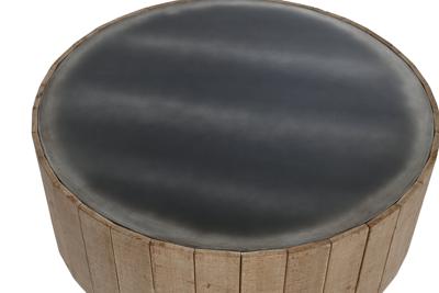 Hoofdtafel Home ESPRIT Spar Hout MDF 90 x 90 x 30 cm