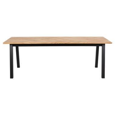 Eetkamertafel Kamena - eikenkleur - 75x220x95 cm