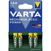 Batterij oplaadbaar Varta 4xAAA 800mAh ready2use - thumbnail