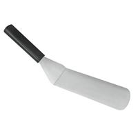 Metaltex plancha rechthoekige barbecue spatel 35 cm rvs/zwart - thumbnail