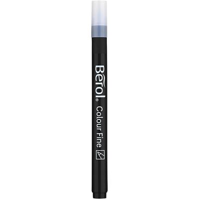 Berol colourfine, lijndikte 0,6 mm, zwart, 12 stuk/ 1 doos