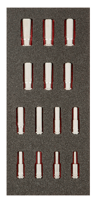 Bahco Foaminlay Fit&Go 1/3 met lange doppen en toebehoren 3/8" - 14-delig - retailverpakking - FF1E2107EH