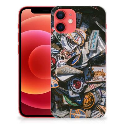 iPhone 12 Mini | Siliconen hoesje | met foto Badges