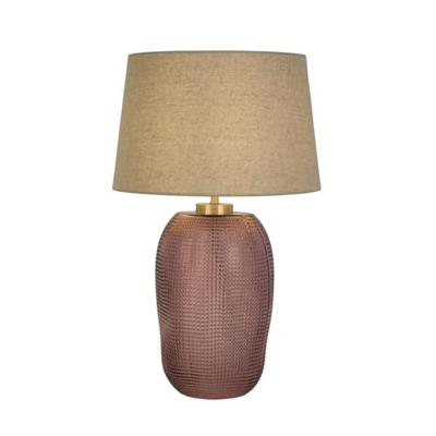 Searchlight SchemerlampAmethyst roze glas - EU44652PI Searchlight SchemerlampAmethyst roze glas - EU44652PI