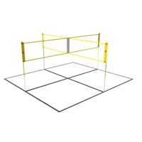 Umbro voetvolley, volleybal en badminton crossnet - 400 x 168 cm - thumbnail