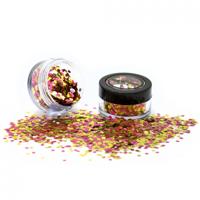 Biologisch afbreekbare chunky glitters 3 gr. Rose Gold - thumbnail
