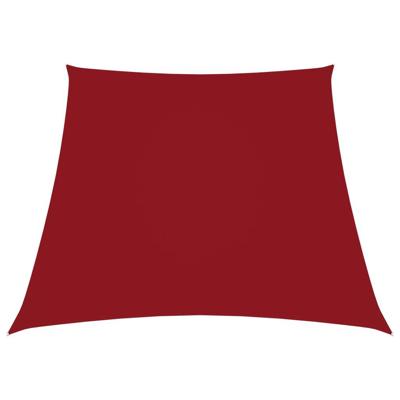 VidaXL Zonnezeil trapezium 2/4x3 m oxford stof rood