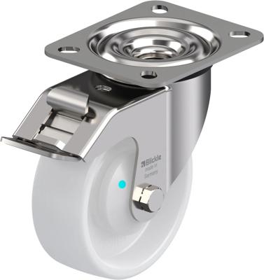 Blickle LEX-PO 100KAD-FI Zwenkwiel met rem Wieldiameter: 100 mm Draagvermogen (max.): 150 kg 1 stuk(s) Blickle LEX-PO 100KAD-FI Zwenkwiel met rem Wieldiameter: 100 mm Draagvermogen (max.): 150 kg 1 stuk(s)