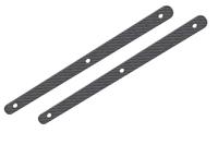Team Corally - Chassis Brace Stiffener - Rear - fits part C-00180-103 - Graphite 2.5mm - 2 pcs - thumbnail