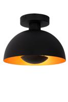 Lucide SIEMON - Plafonnière - Ø 25 cm - 1xE27 - Zwart - thumbnail