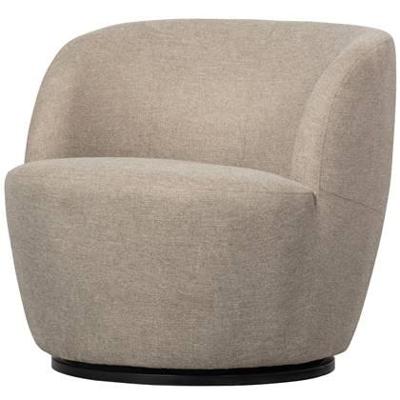 WOOOD Draaifauteuil 'Serra' Woven, kleur Zand