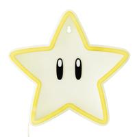 Super Mario LED Wall Lamp Light Super Star Neon - thumbnail