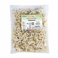 Safari speelgoedfiguren Eenhoorn junior wit 192 stuks - thumbnail