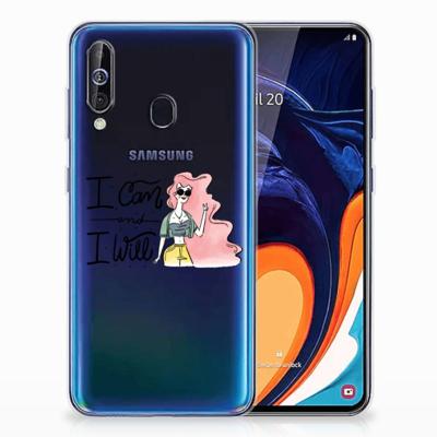 Samsung Galaxy A60 Telefoonhoesje met Naam i Can Samsung Galaxy A60 Telefoonhoesje met Naam i Can