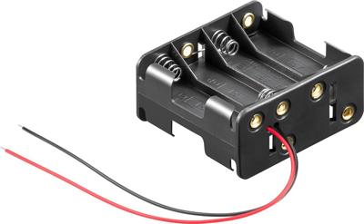 Goobay 81218 batterijhouder 8X Mignon (AA) kabel (L x B x H) 63 x 58 x 29,5 mm