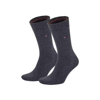 Tommy Hilfiger Men Sock Classic Antraciet melange 2-pack-43/46