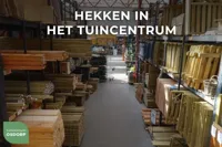 Wilgen tuinafscheiding klimrek met ligusterblad - 90 x 180 cm - thumbnail