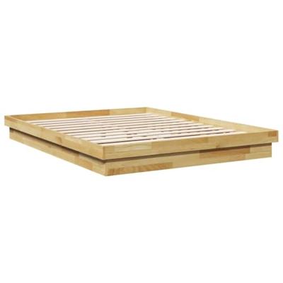Bedframe zonder matras 135x190 cm massief hout eiken