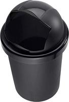 Rotho roll bob afvalemmer 10l zwart - thumbnail
