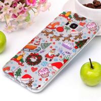 Voor Galaxy S8 PLUS / G9550 kerst Speeltuin patroon hoge transparantie zachte TPU beschermhoes - thumbnail