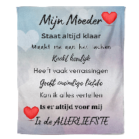 Fleecedeken Moederdag - Mijn Moeder - Pillow Buddies - thumbnail