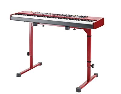 K&M 18810 Omega keyboard standaard tafelmodel rood
