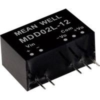 MEAN WELL MDD02L-05 DC/DC-convertermodule 200 mA 2 W Aantal uitgangen: 2 x Inhoud 1 stuk(s) - thumbnail
