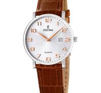 Horlogeband Festina F16476-4 Croco leder Cognac 21mm - thumbnail