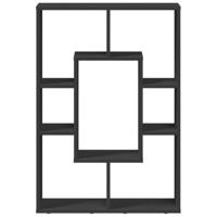 Boekenkast 63x20x90 cm bewerkt hout zwart - thumbnail