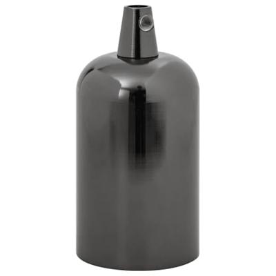 VidaXL Lamphouders 2 st glanzend zwart e27 VidaXL Lamphouders 2 st glanzend zwart e27