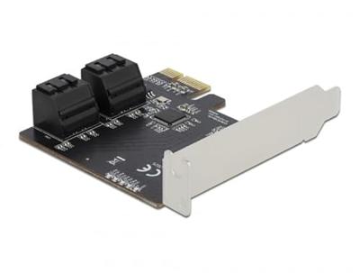 Delock Delock - Speicher-Controller - SATA 6Gb/s - Low-Profile PCI Express kaart SATA 6 Gb/s PCIe Delock Delock - Speicher-Controller - SATA 6Gb/s - Low-Profile PCI Express kaart SATA 6 Gb/s PCIe