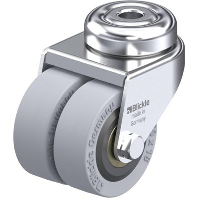 Blickle LMDA-VPA 50K Dubbel zwenkwiel Wieldiameter: 50 mm Draagvermogen (max.): 80 kg 1 stuk(s)