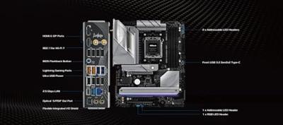 ASRock B850 LiveMixer Moederbord Socket AMD AM5 Vormfactor ATX Moederbord chipset AMD® B850 - thumbnail