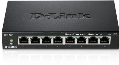 D-Link DES-108 DES-108 Netwerk switch 8 poorten 100 MBit/s