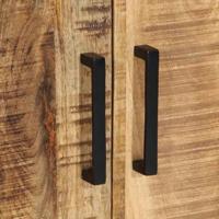 Nachtkastje Bruin en zwart 50 x 30 x 45 cm massief mangohout - thumbnail