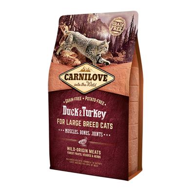 CARNILOVE Cat Large Breed Duck and turkey - droog kattenvoer - 2kg