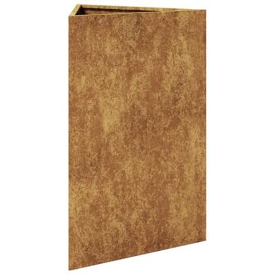 VidaXL Plantenbak driehoekig 50x43x75 cm weervast staal