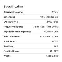 Q Acoustics: Q 3090Ci Centerspeaker - Carbon Black - thumbnail