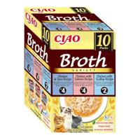 INABA Ciao Broth with chicken, salmon, tuna and scallop - Kattensnoepje - 10x40g - thumbnail