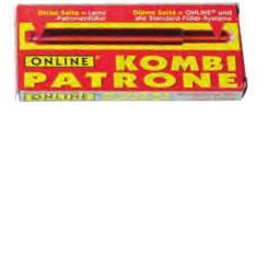 Inktpatroon online kombi 5st rood