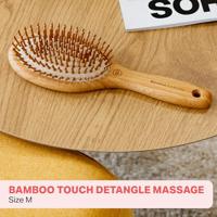 Olivia Garden Bamboo Collection Massage Brush Medium Oval - thumbnail