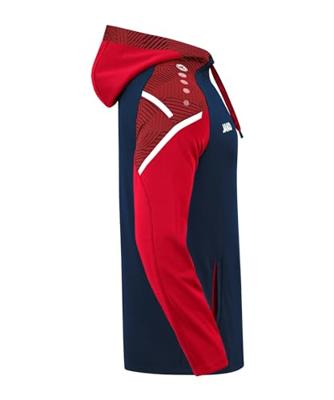 JAKO 6722D Sweater Met Kap Performance Dames - Marine/Rood - 36