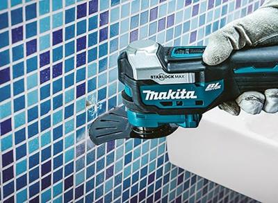Makita DTM52ZJX2 Multifunctioneel accugereedschap Brushless, Zonder accu, Zonder lader 18 V Aantal meegeleverde accus: 0