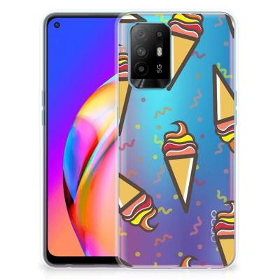 OPPO A94 5G | Reno5 Z | Siliconen Case | Icecream