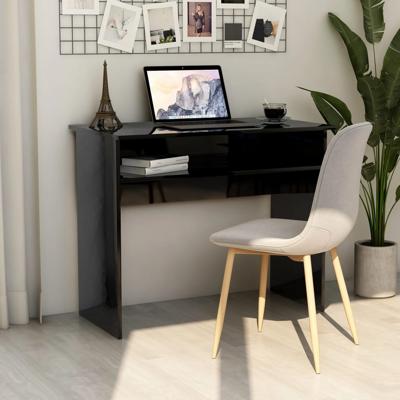 Vidaxl Bureau 90x50x74 Cm Spaanplaat Hoogglans Zwart Vidaxl Bureau 90x50x74 Cm Spaanplaat Hoogglans Zwart