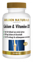 Golden Naturals Calcium & Vitamine D3 Tabletten - thumbnail