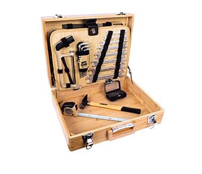 Brüder Mannesmann Gereedschapset bamboe koffer 108 dlg - 29002